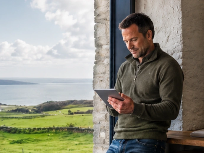 fastest rural broadband man rural setting